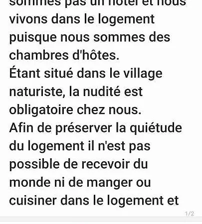 D'hotes Naturiste, Village Naturiste Cap D'agde, Draps, Serviette, Cafe, Menage Inclus En Fin De Sejour * Agde